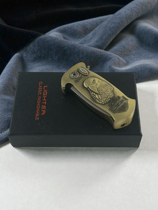 Kartal Figürlü Çakılı Çakmak