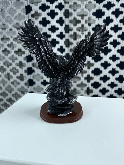 Kanatlı Kartal Biblo Siyah