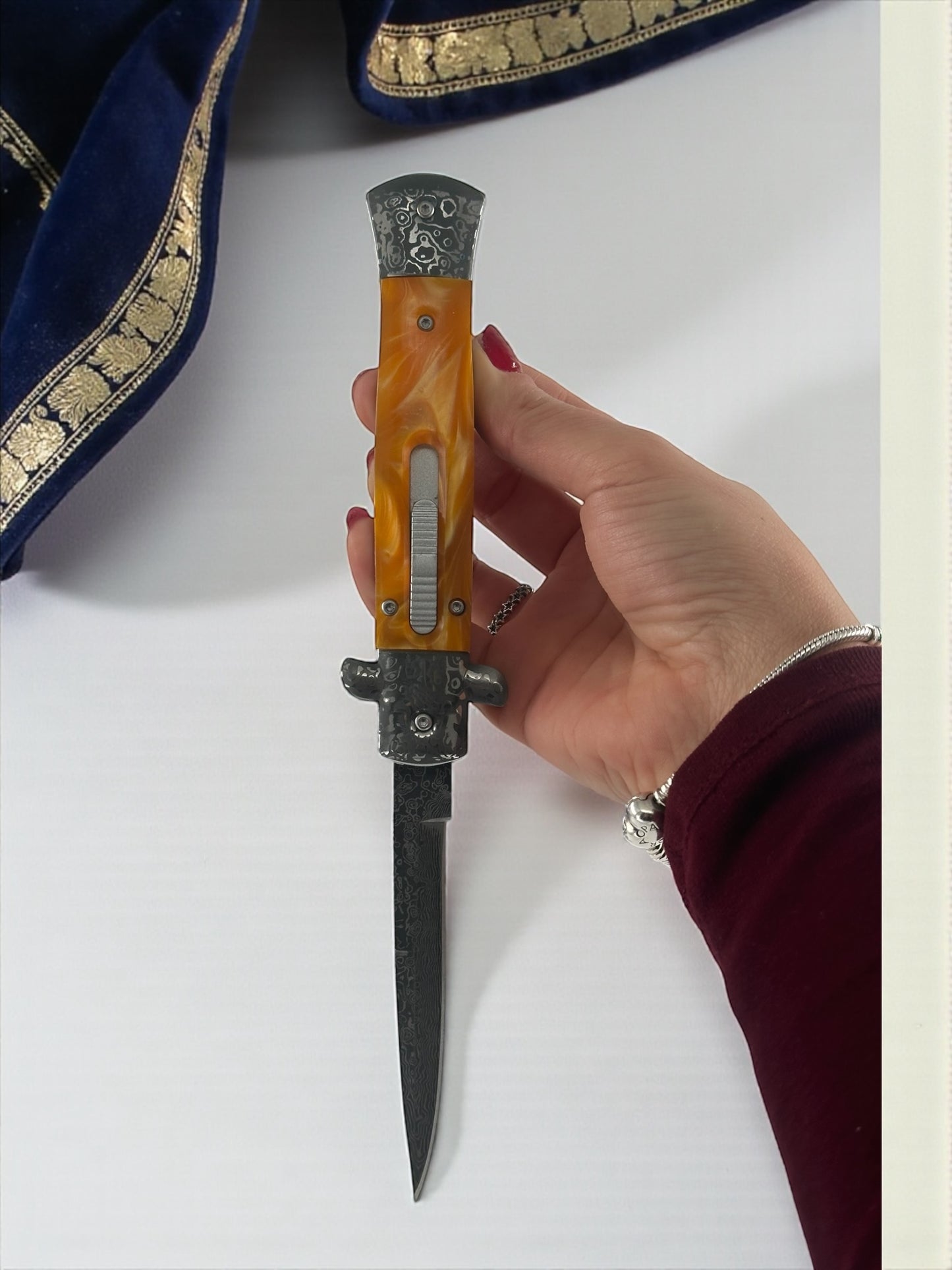 Lux Tank DMS İçten Açmalı Çakı Gold