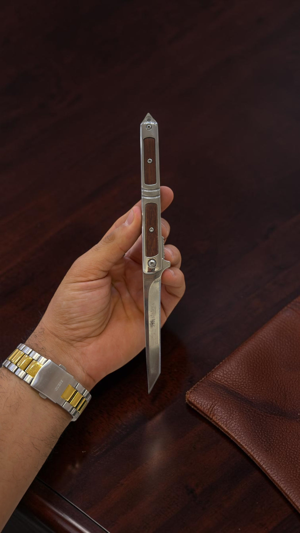 Orjinal Sibirya Kemere Takmalı Beyefendi Çakı M390 2038