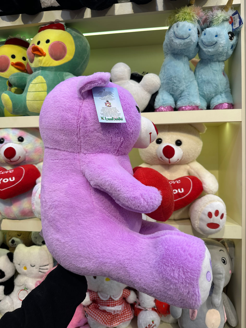 Büyük boy seni seviyorum ayıcık  mor