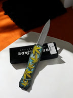Benchmade Renkli İçten Çıkmalı Çakı 0879 Yaprak Desenli