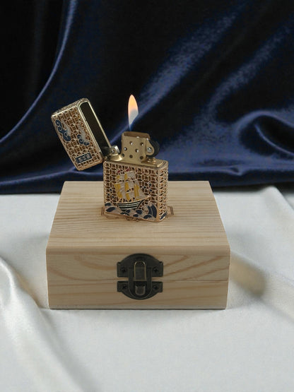 Chief İşlemeli Lüx Benzinli Çakmak