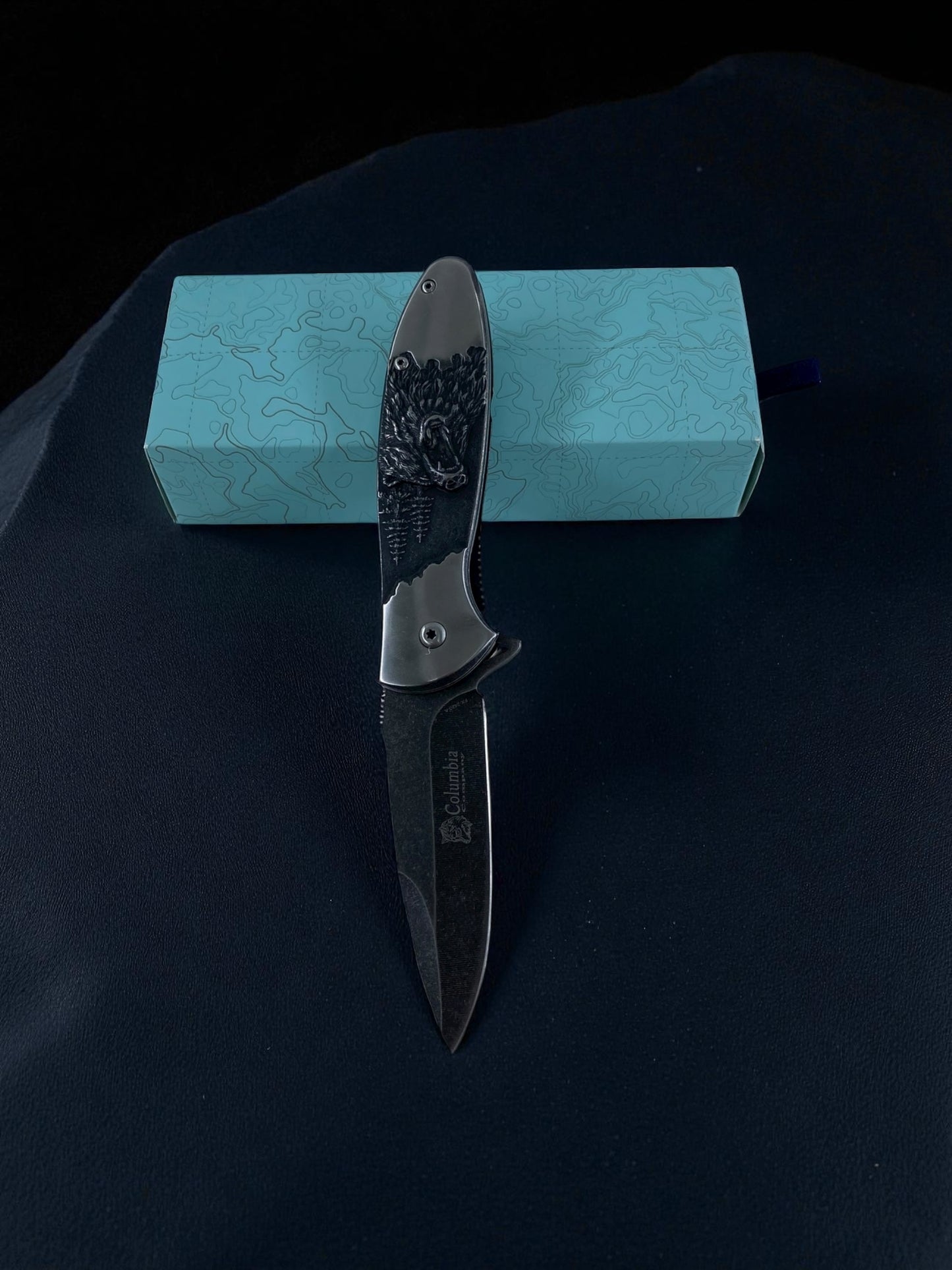 Columbia Metal Kurt Desenli Taktik Çakı