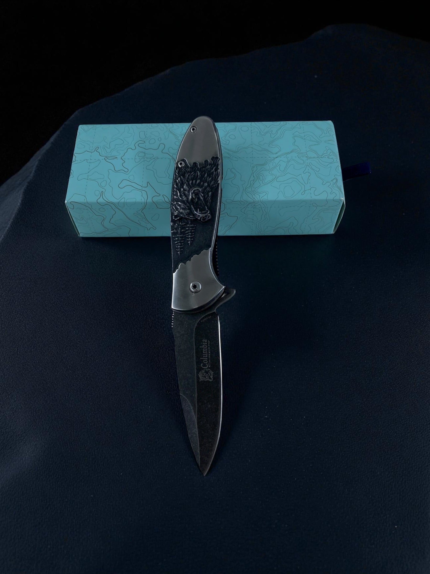 Columbia Metal Kurt Desenli Taktik Çakı
