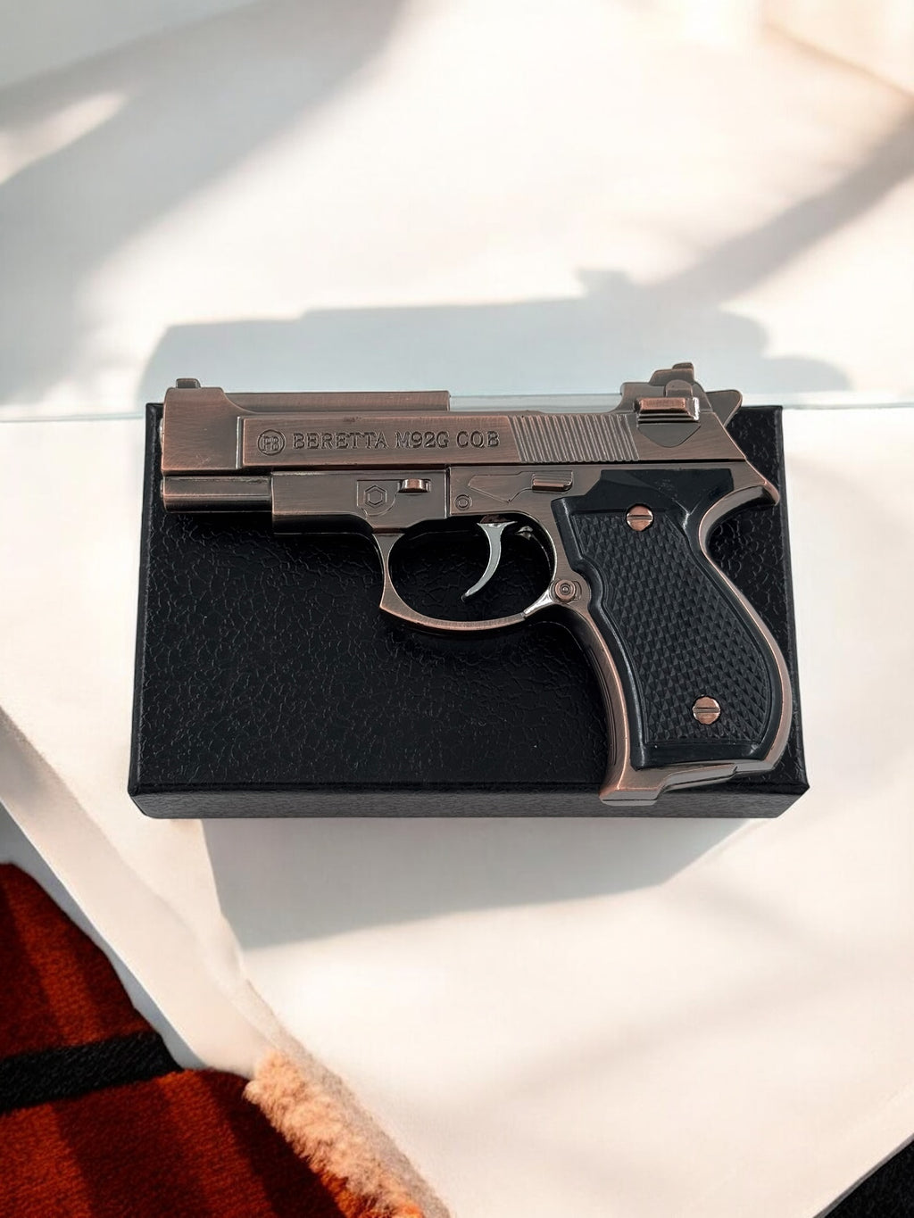 Mini Beretta Model Renkli Alevli Gazlı Çakmak 2872