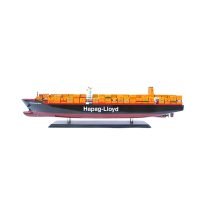 Hapag Lloyd Hamburg Express Konteyner Yük Gemisi, Hazır Dekoratif Gemi Modeli (93 cm)