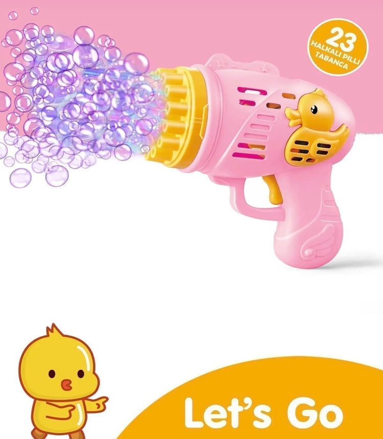 3’lü Eğlence ve Mutluluk Seti – Yüzük Çıkan Kinder Joy, Köpük Tabancası, Peluş Tavşan