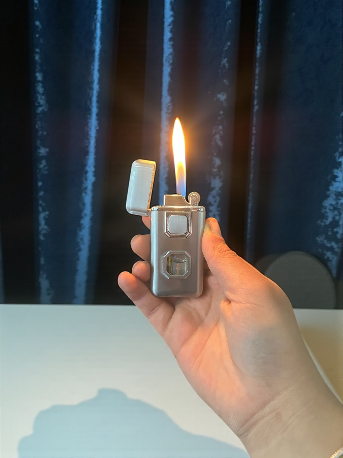 Çift Alevli Taşlı Lüx Gazlı Çakmak