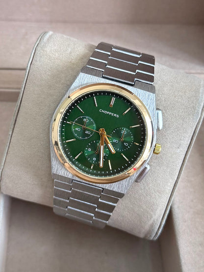 Kişiye Özel Kordonu İsim Yazılır Saat Yeşil Gümüş