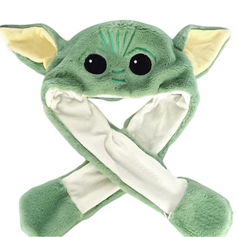 Işıklı Baby yoda Kulaklığı Şapka