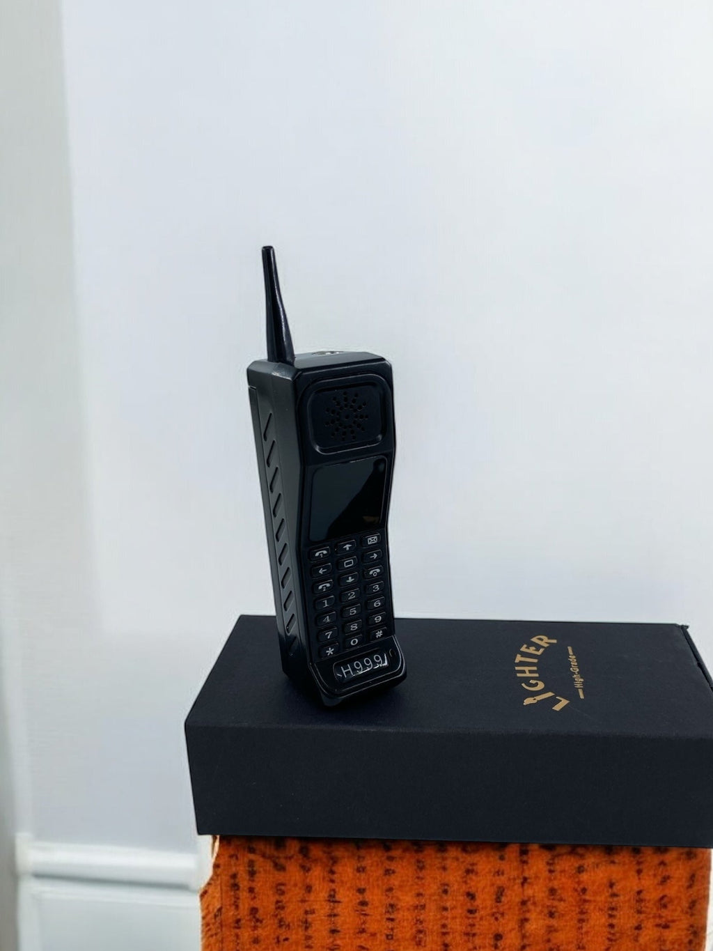 Telefon Şeklinde Pembe alevli Pürmüzlü Çakmak