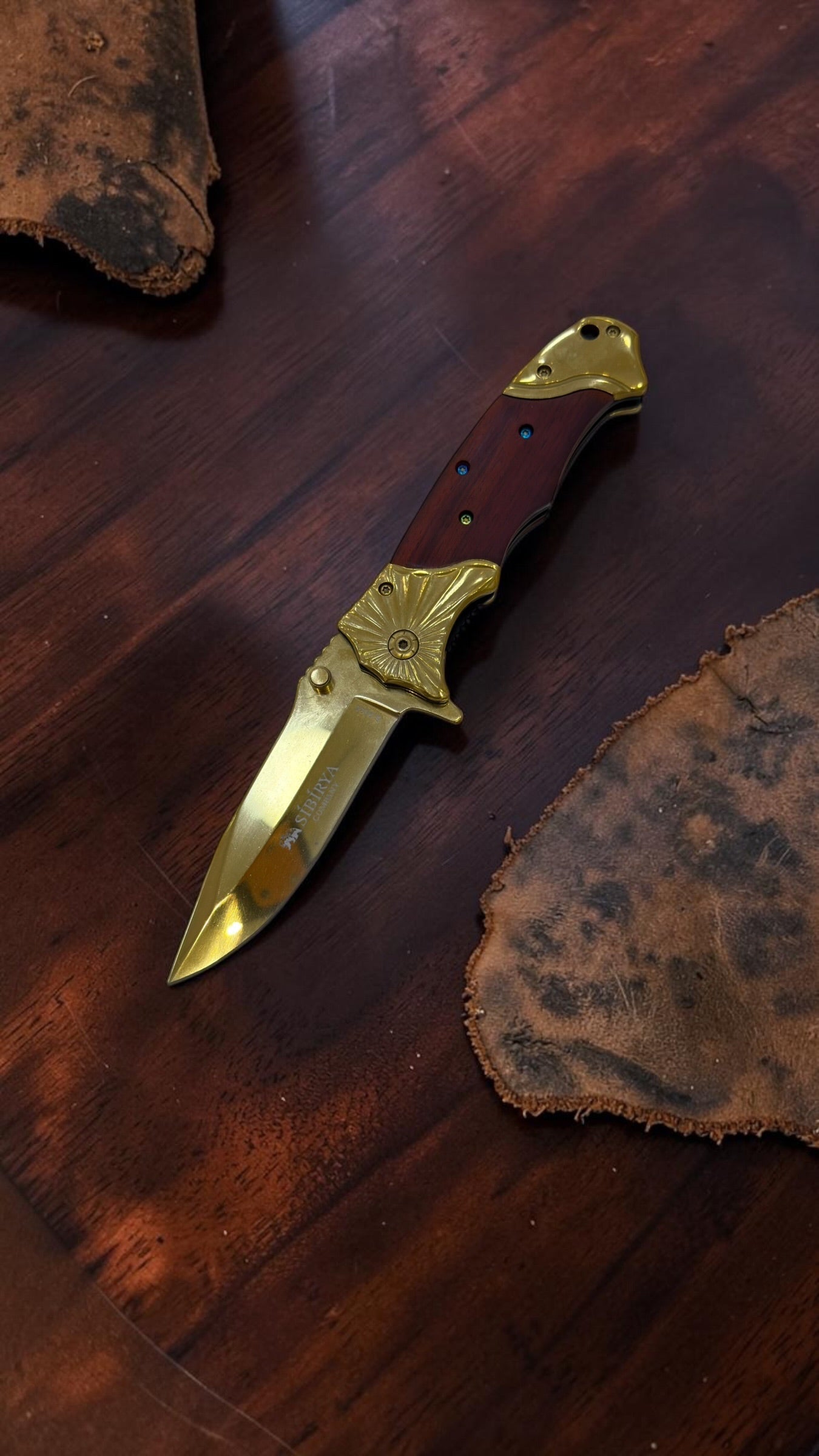 Sibirya Gold Kahve Ahşap Çakı S2035
