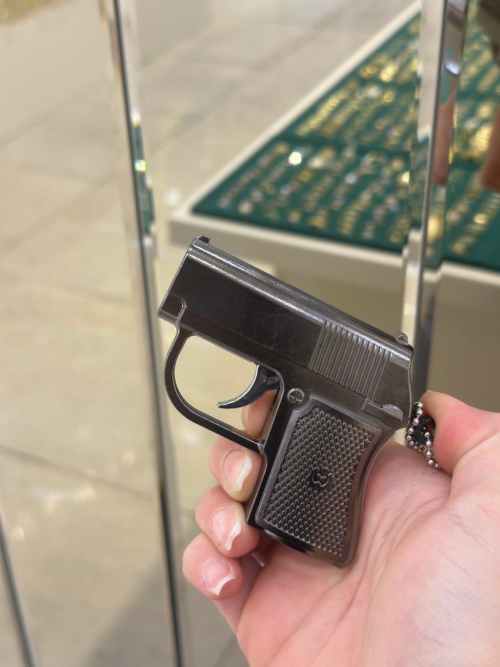 Mini Tabanca Şeklinde Silah Çakmak ve Şaka Çakmağı