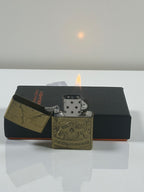 Kurukafa Figürlü Taşlı Zippo Model Lüks Çakmak