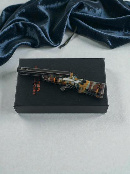 Tüfek Çift Yanan Desenli Gazlı Çakmak