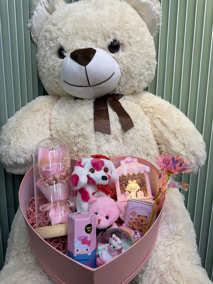 Büyük Boy Ayıcıklı Romantik Sevgili Kutusu