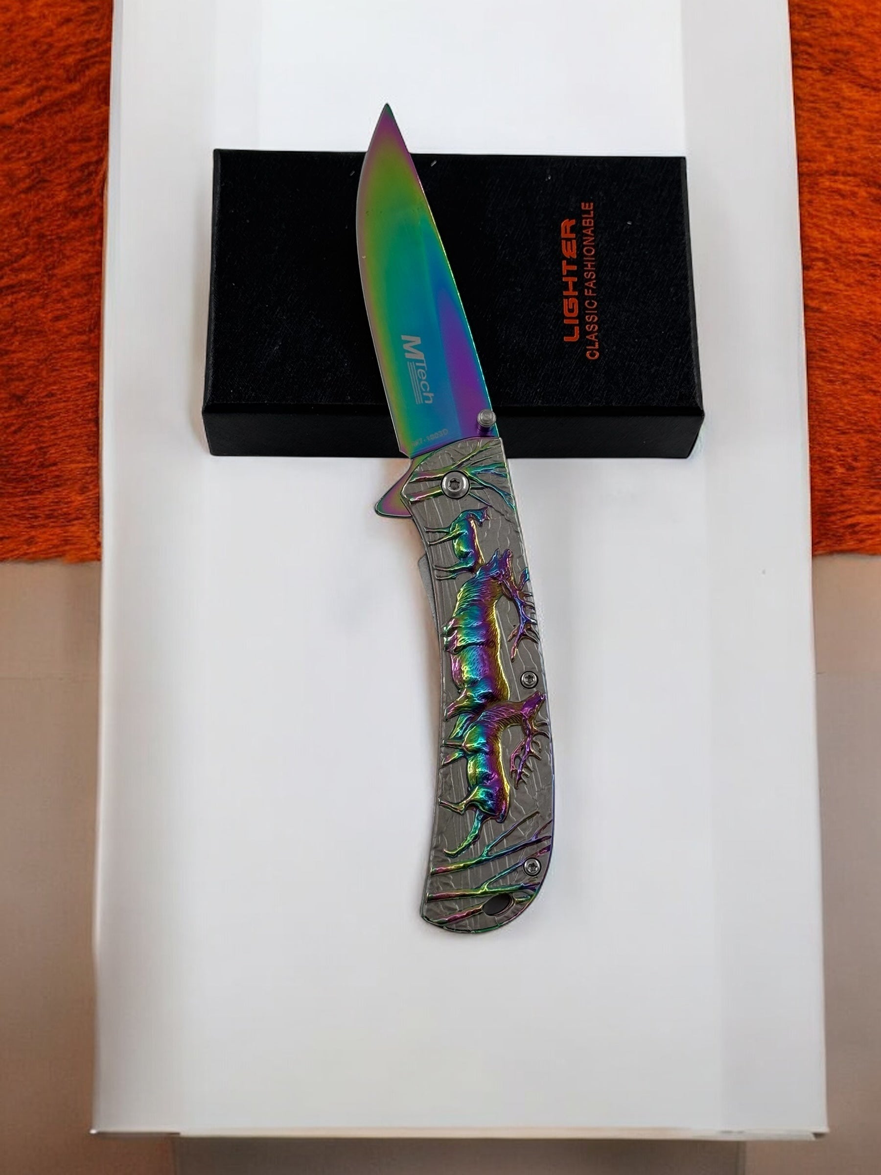 Geyik Baskılı Çakı MT-1008C