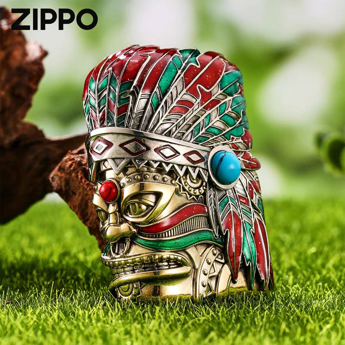Kızılderili (Indian Chief) veya Aztek / Totem Limited Edition Asya Zipo