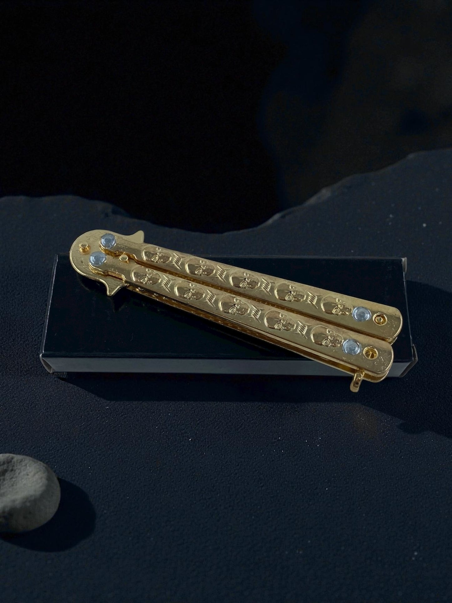 Altın Renk Desenli Kelebek Tarak