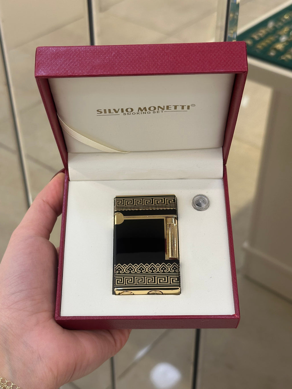 Silvio Monetti Desenli Gazlı Çakmak 5637