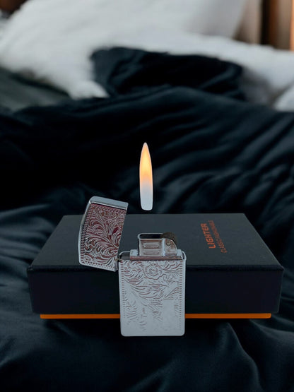 Vintage Gümüş Gazlı Çakmak