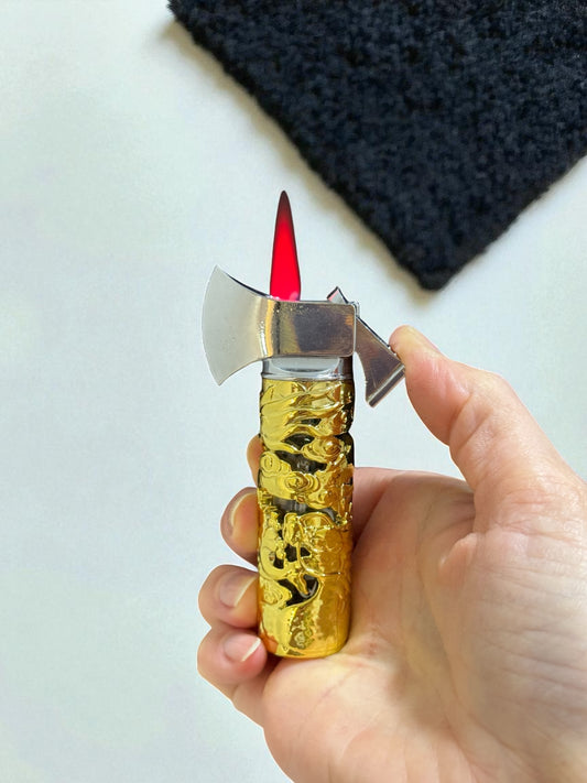 Balta Şeklinde Işıklı Gazlı Çakmak 3264