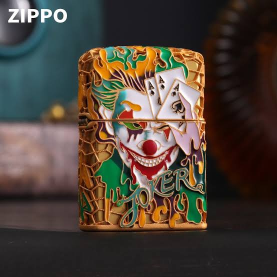 Palyaço Joker Figürlü Orjinal Limited Edition Asya Zipo