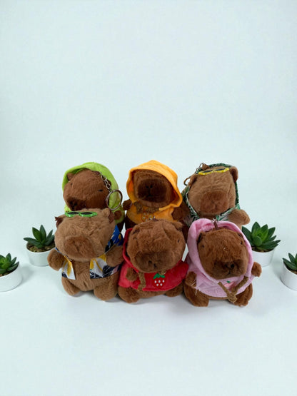 Mini Kapibara Peluş Anahtarlık