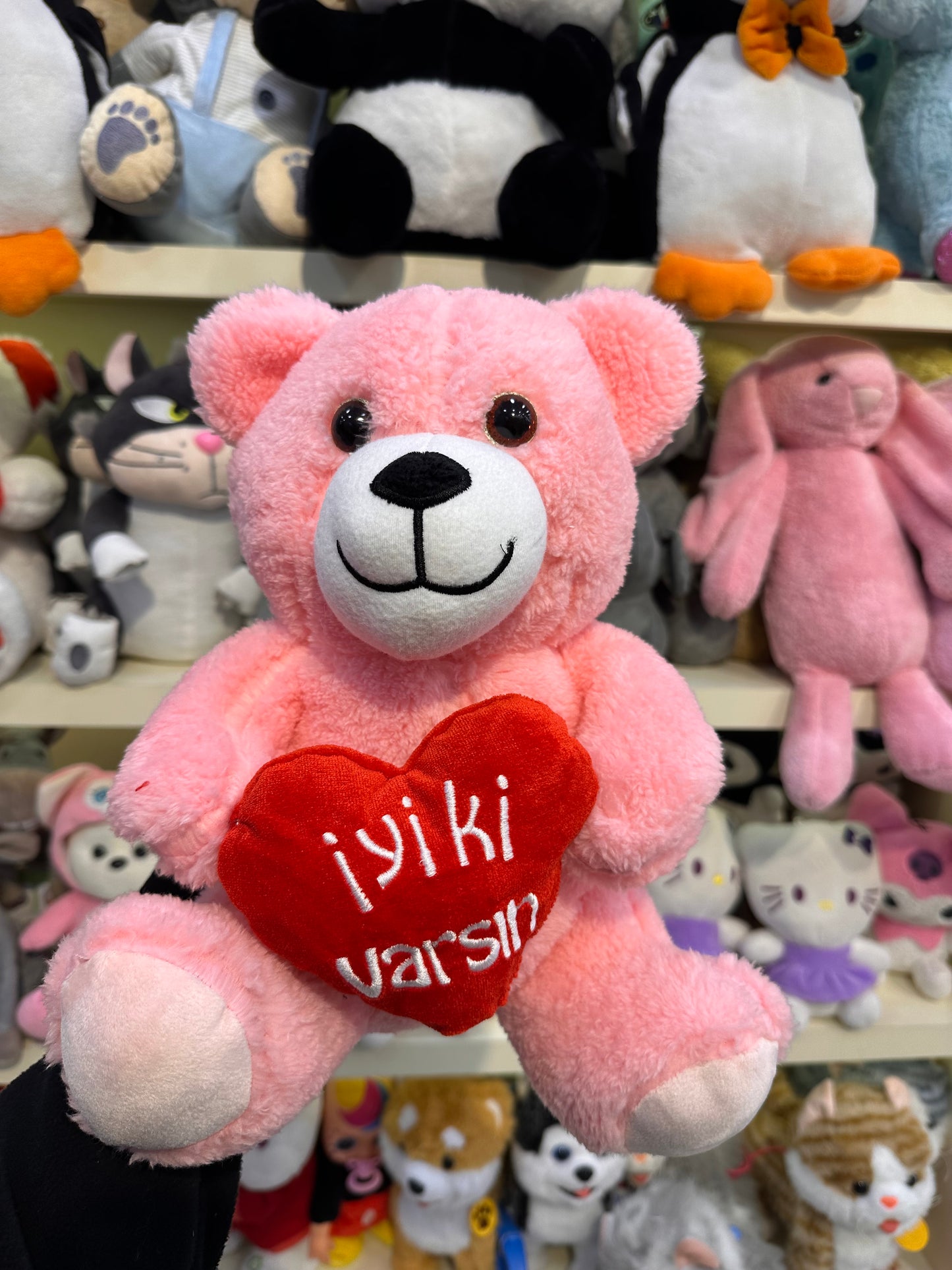 İyiki Varsın Baskılı Kalpli Ayıcık