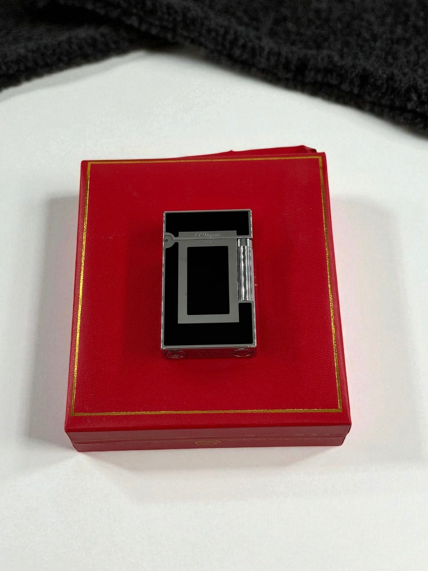 Derui Lux Siyah Gümüş Gazlı Çakmak 1312