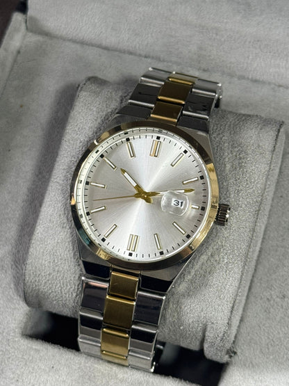 Kişiye Özel Kordonu İsim Yazılır Saat Altın Gümüş-Beyaz