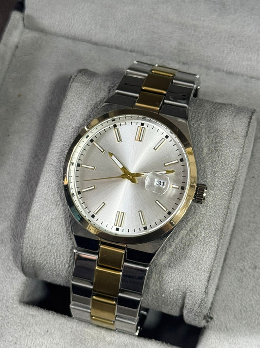 Kişiye Özel Kordonu İsim Yazılır Saat Altın Gümüş-Beyaz