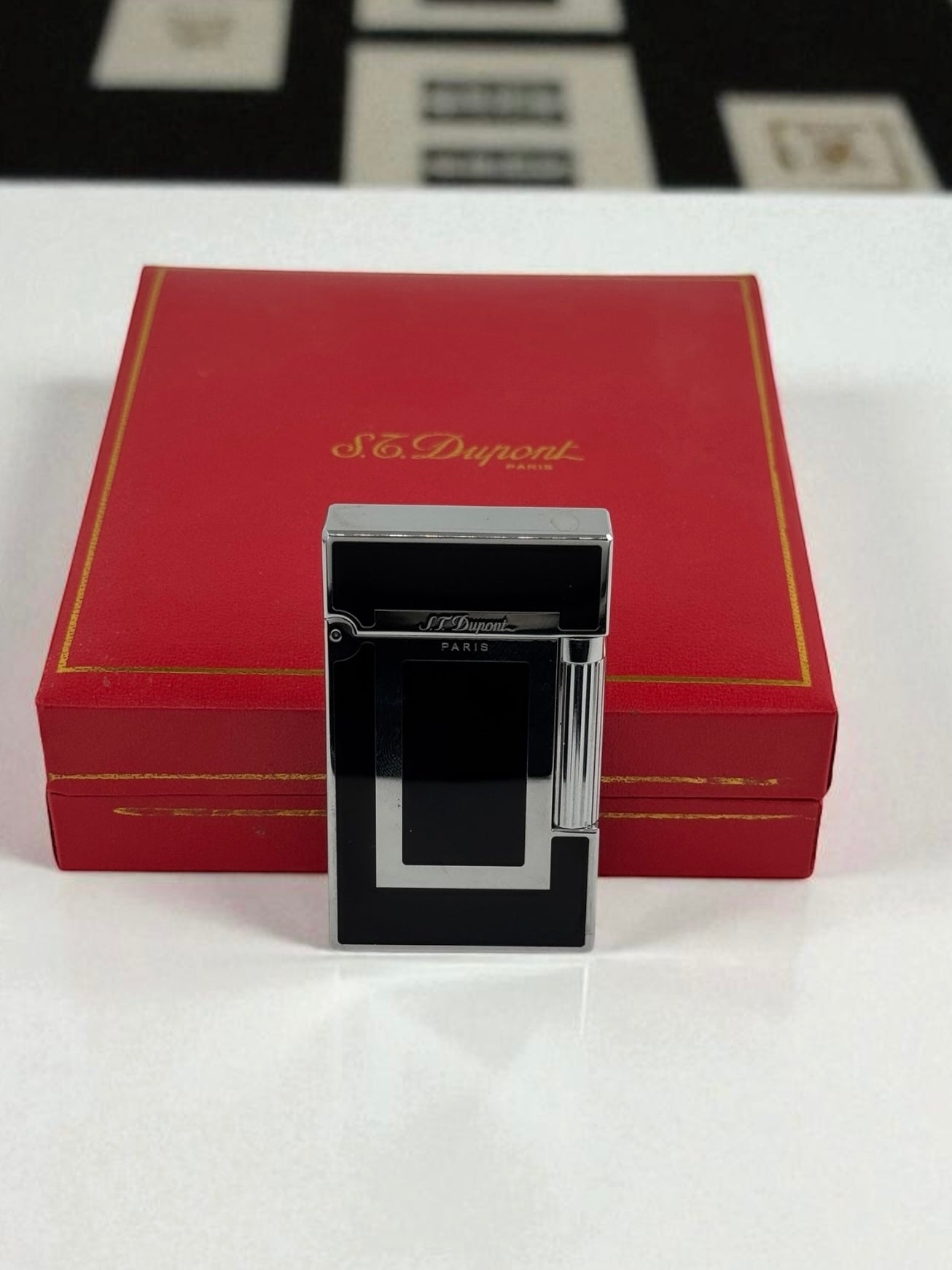 Derui Lux Siyah Gümüş Gazlı Çakmak 1312