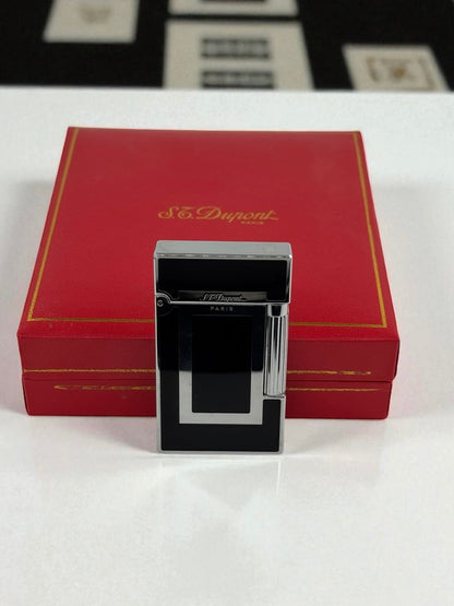 Derui Lux Siyah Gümüş Gazlı Çakmak 1312