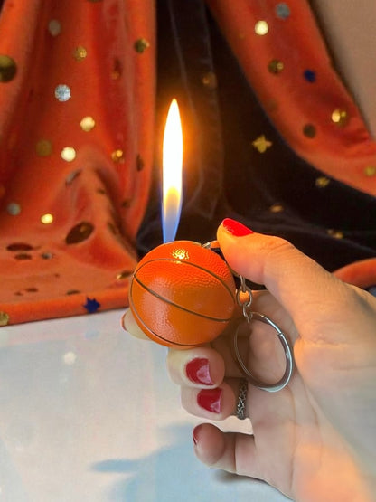 Basket Topu Şeklinde Anahtarlıklı Çakmak