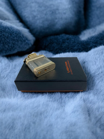 Lüx Cam Görünümlü Gazlı Çakmak 2726 Gold-Şeffaf