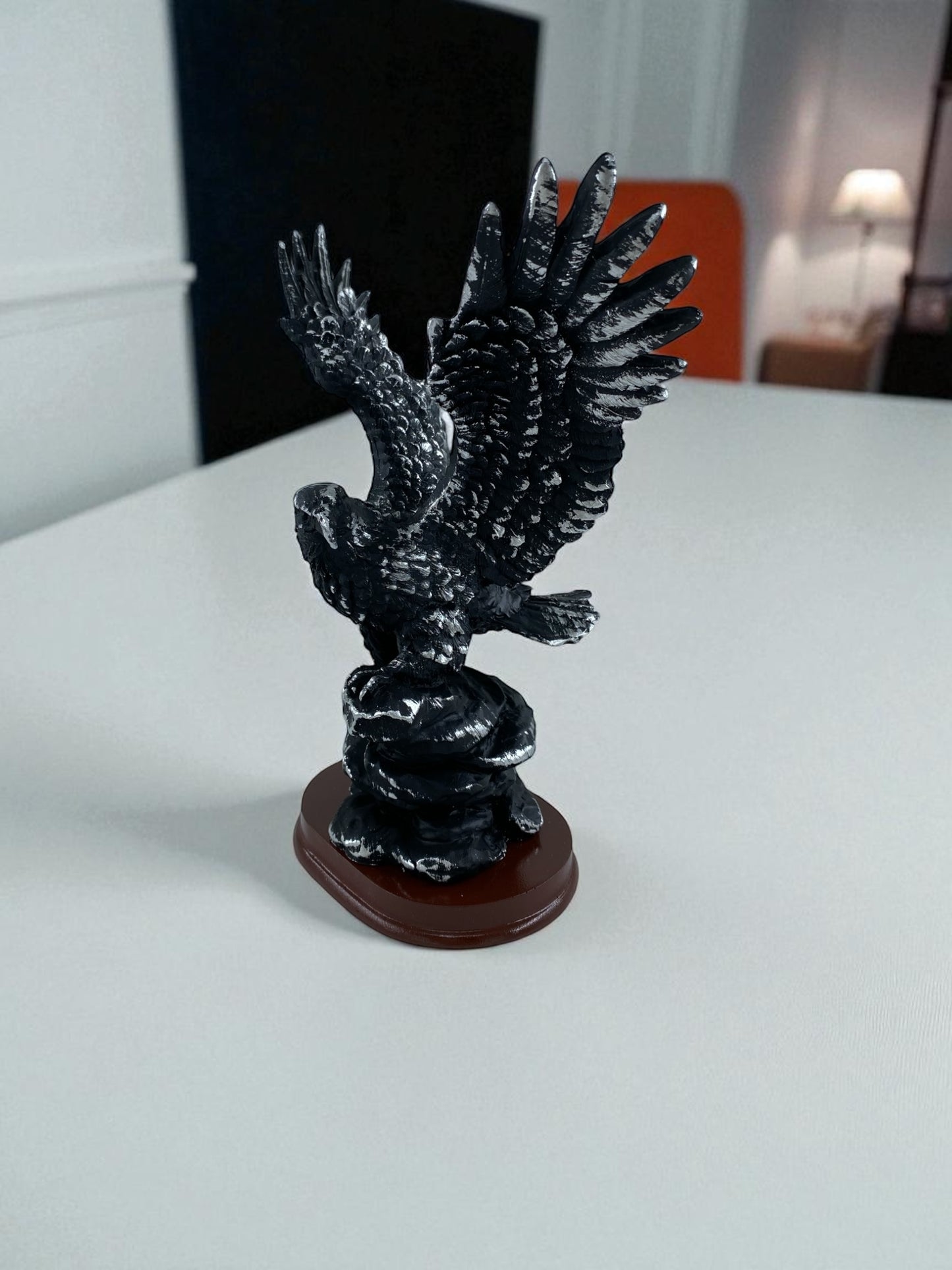 Kanatlı Kartal Biblo Siyah