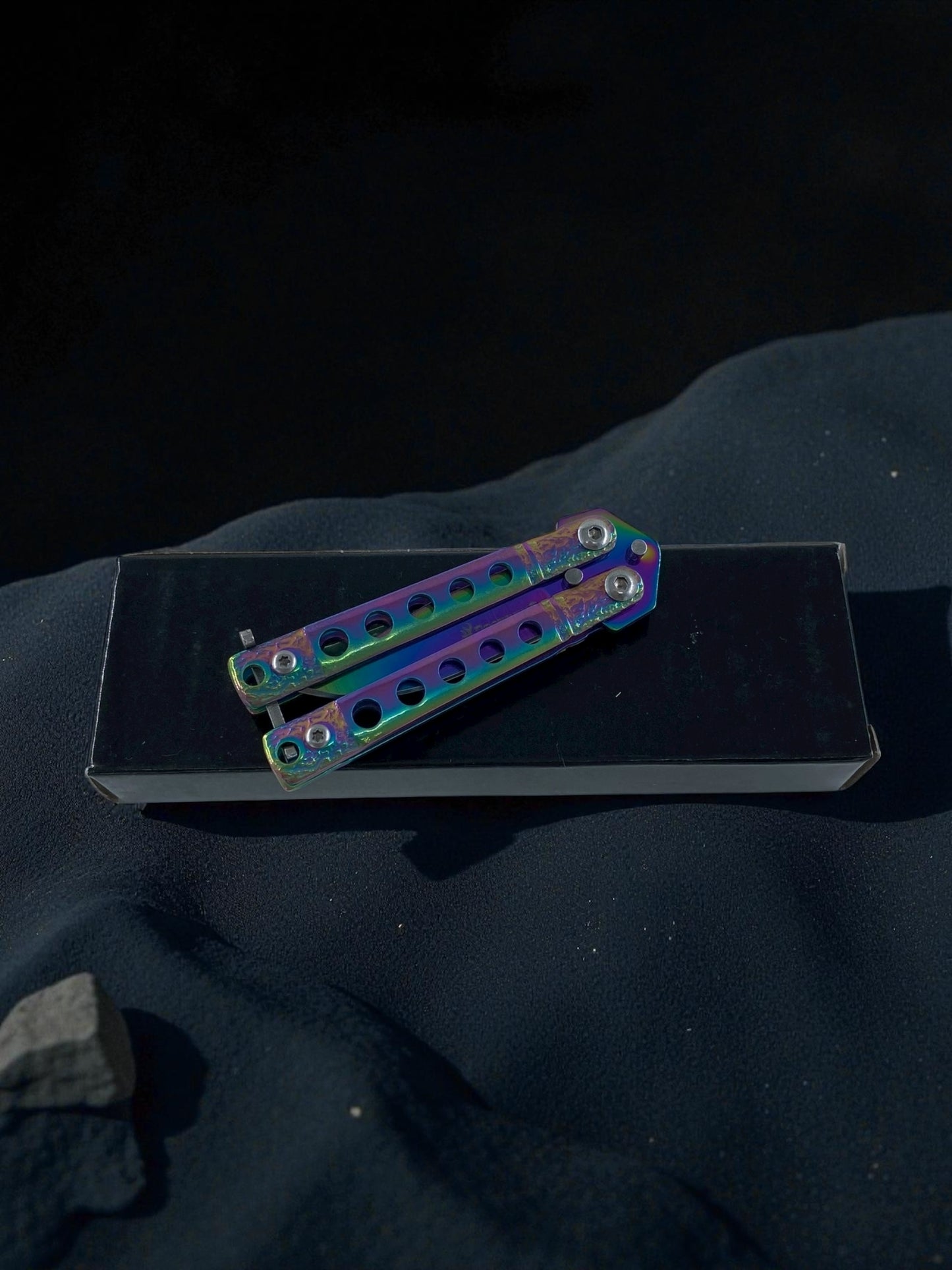 Kompakt Boy Metal Kelebek Çakı