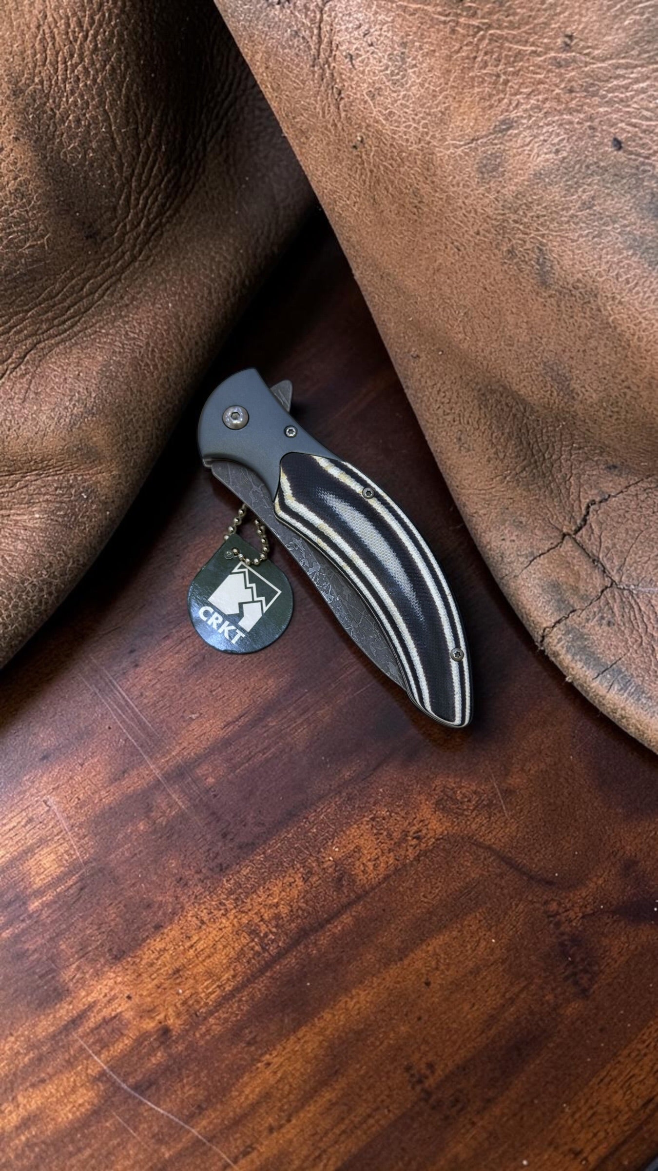 Orjinal Crkt Çakı Fiber Damas Cr0029