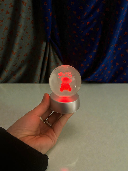 Ayıcık Temalı Cam Küre