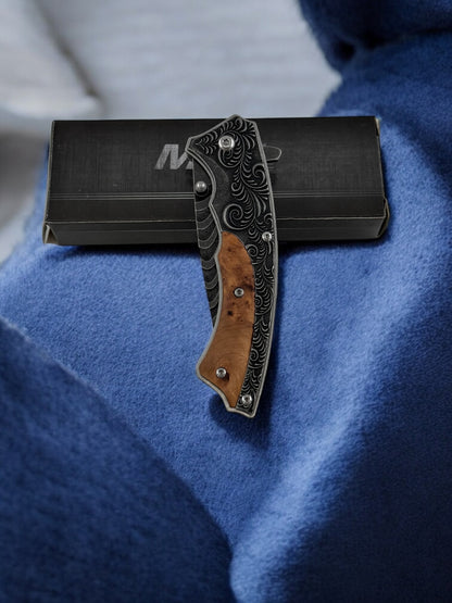 M-tech Ahşap Desenli Çakı 1009-A