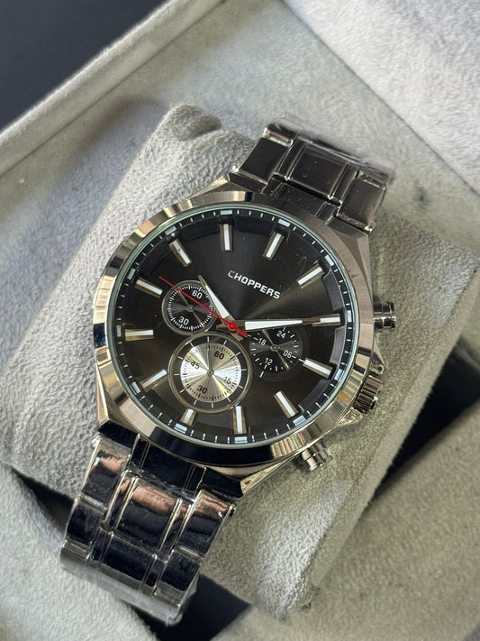 Kişiye Özel Kordonu İsim Yazılır Çelik Saat Gri Gümüş