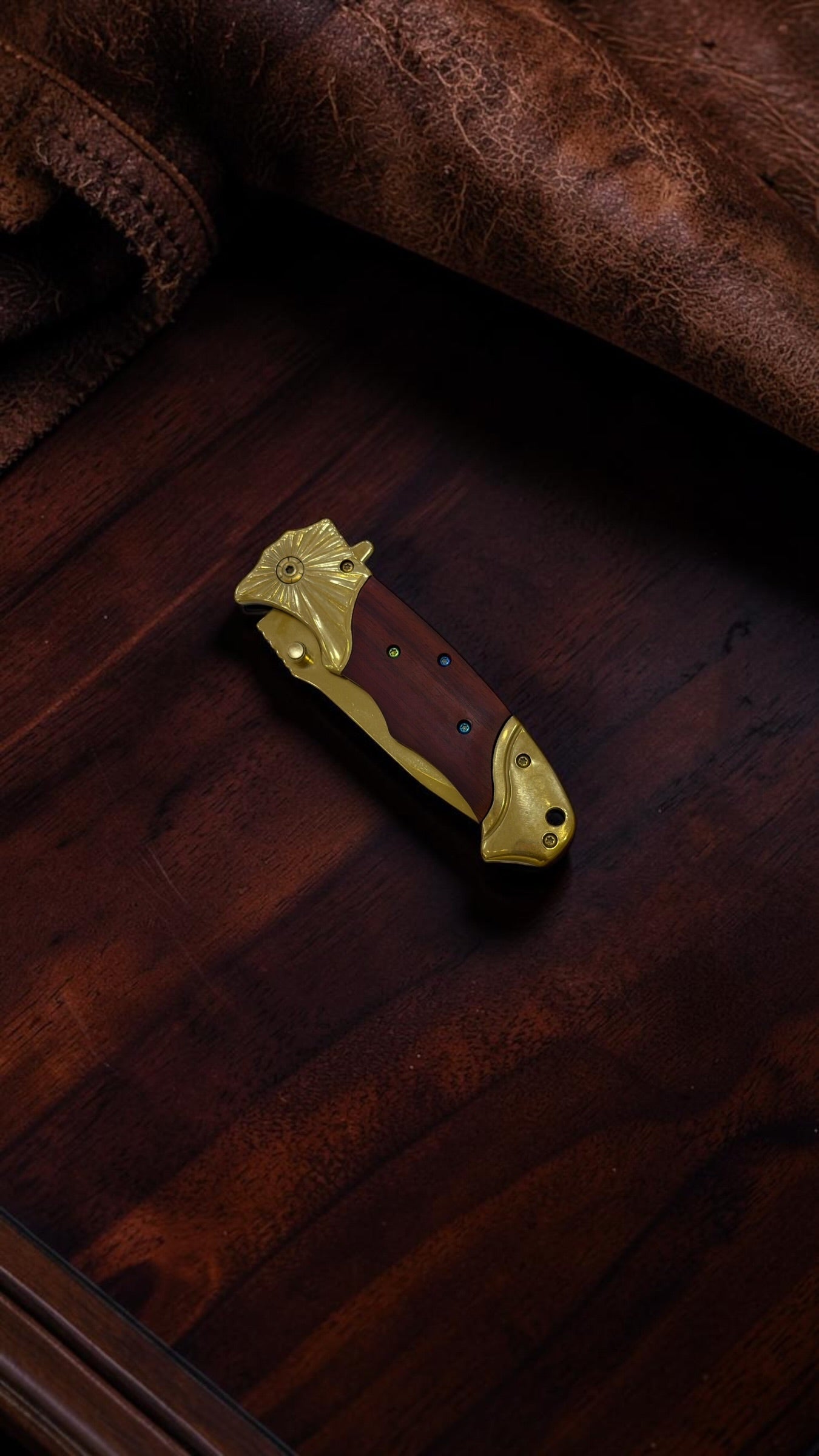 Sibirya Gold Kahve Ahşap Çakı S2035