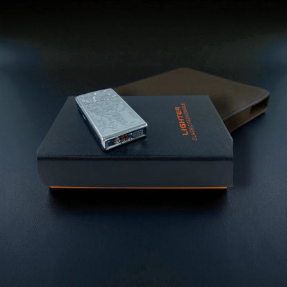 Klasik Desenli Metal Gazlı Çakmak