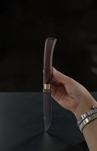 Ceviz Saplı Paslanmaz Çelik Av Bıçağı