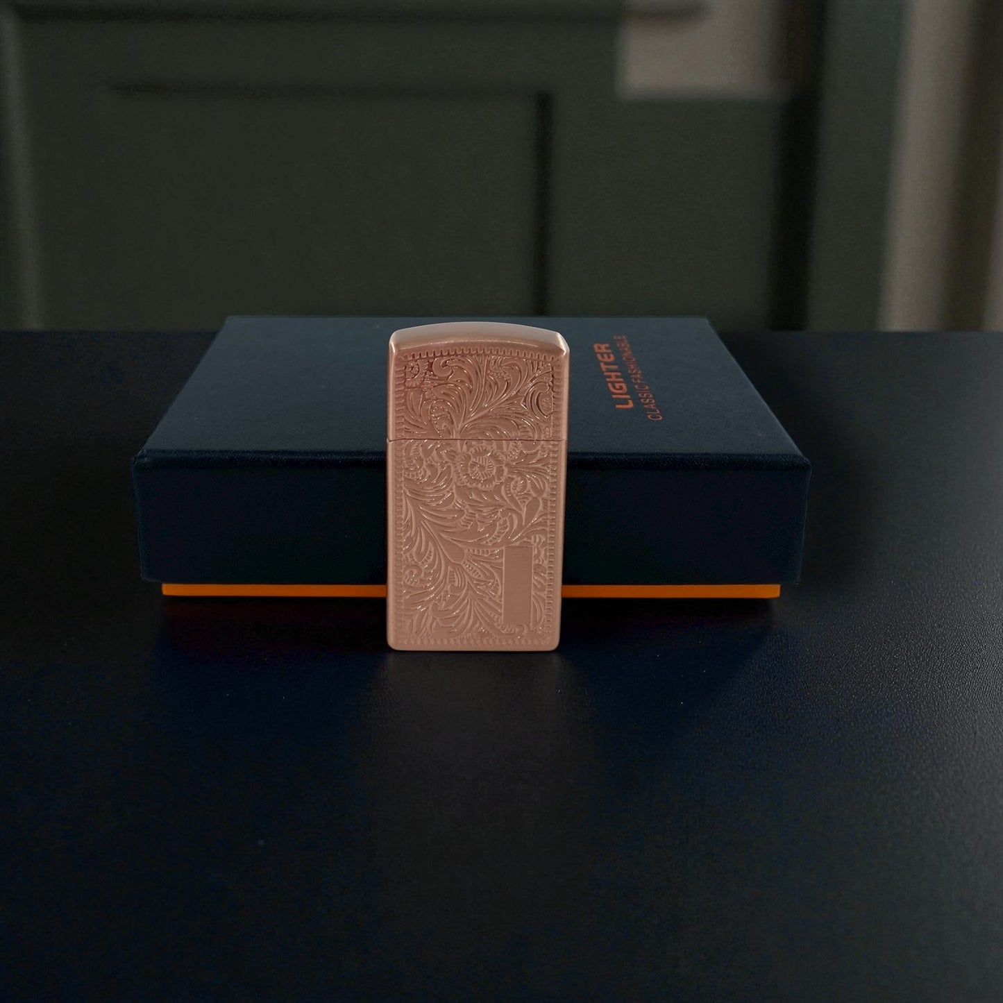 Klasik Desenli Metal Gazlı Çakmak