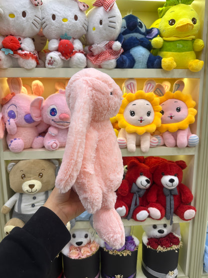 Uzun Kulaklı Dolgulu Pembe Tavşan Peluş
