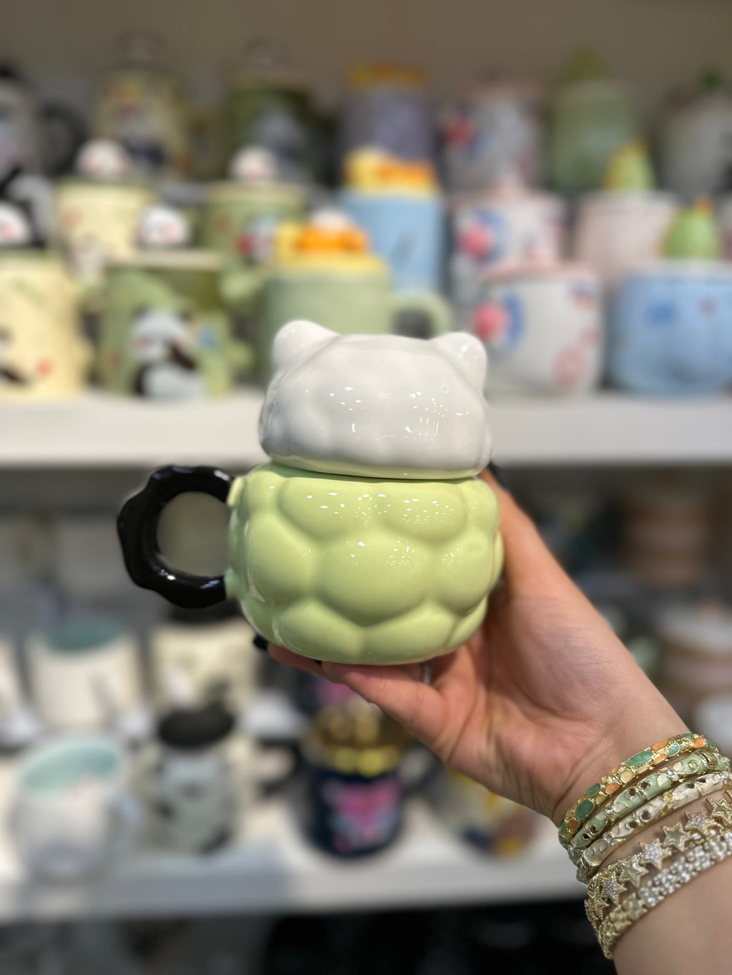 Kabartmalı Panda Porselen Kupa