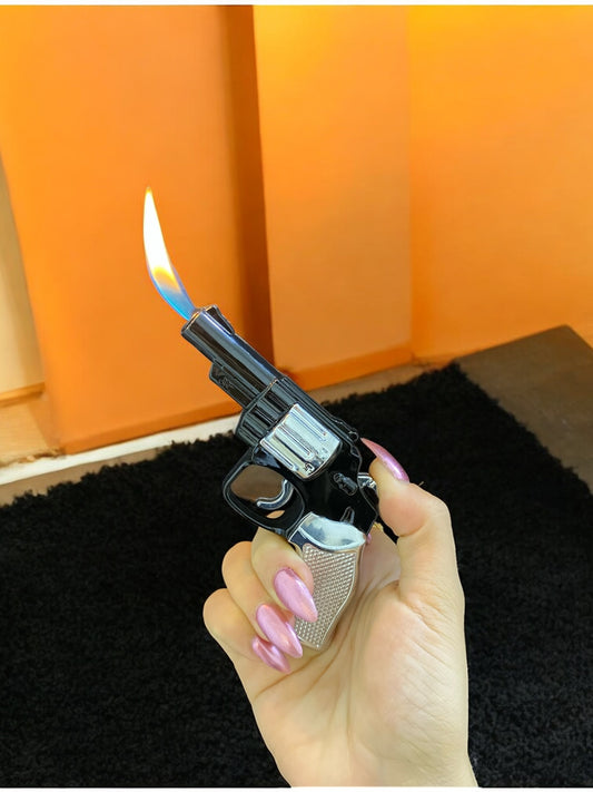 Mini Tabanca Şeklinde Toplu Çakmak ve Şaka Çakmağı